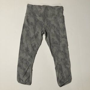 Athleta small cropped running leggings gray
